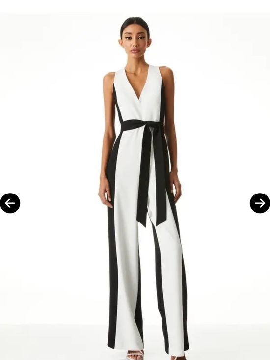Alice + Olivia Pants - Alice Olivia Tessa Wide leg jumpsuit